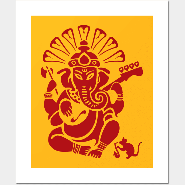 Ganesh plugged in Wall Art by KimOz